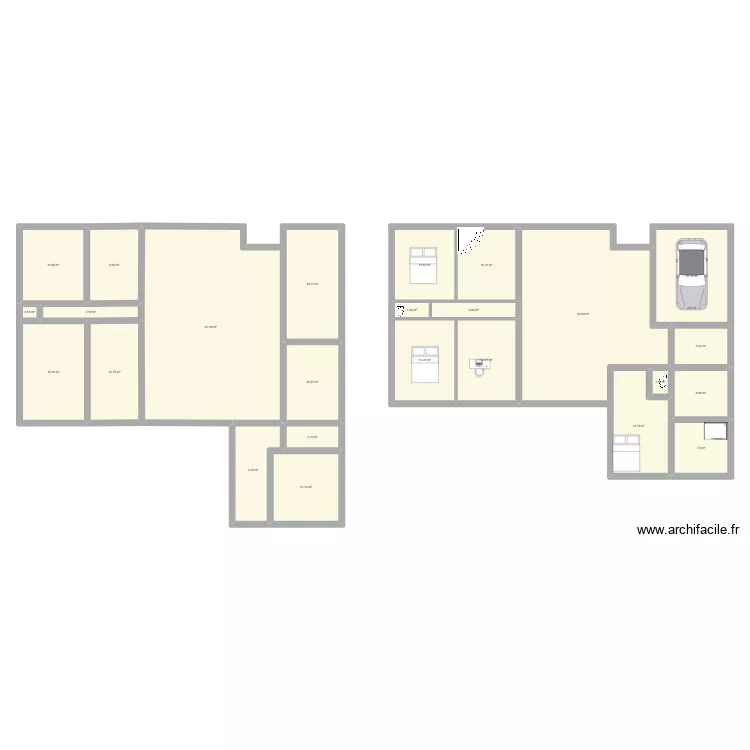 MAISON 1. Plan de 25 et 335 m² MAISON 1. Plan de 25 et 335 m²