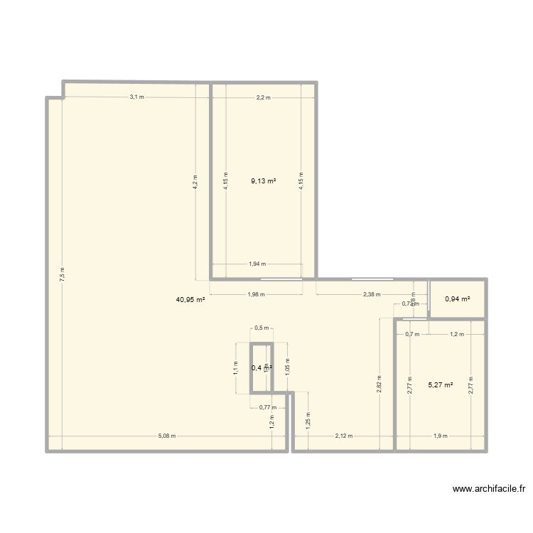 appart toine. Plan de 0 pièce et 0 m2
