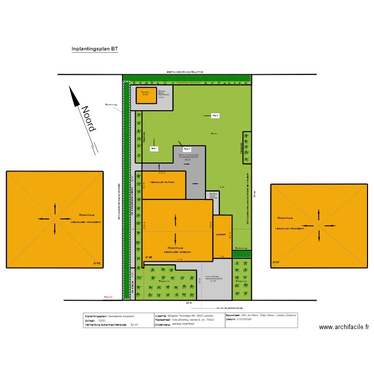 Vergunning_zwembad_v2. Plan de 19 pièces et 1124 m2