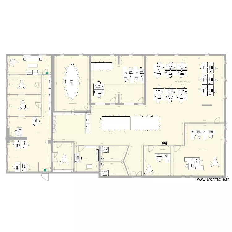 Proposition 4ème étage - Aménagement Novembre 2025. Plan de Proposition 4ème étage - Aménagement Novembre 2025. Plan de