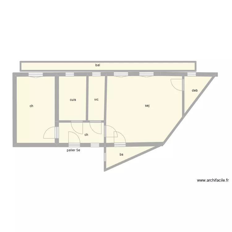 De GUNZBURG. Plan de 