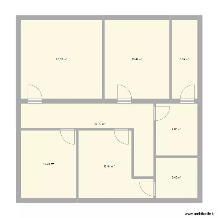 MEME AIR R+1. Plan de 8 Pièces et 95 m²