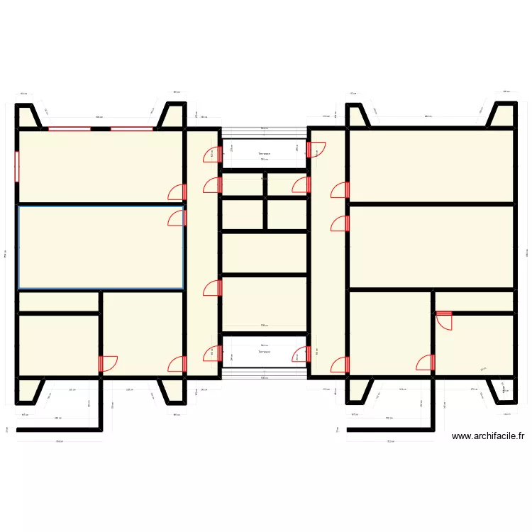 Plan de masse Rez de Chauss&eacute;e INFIRMERIE. Plan de 