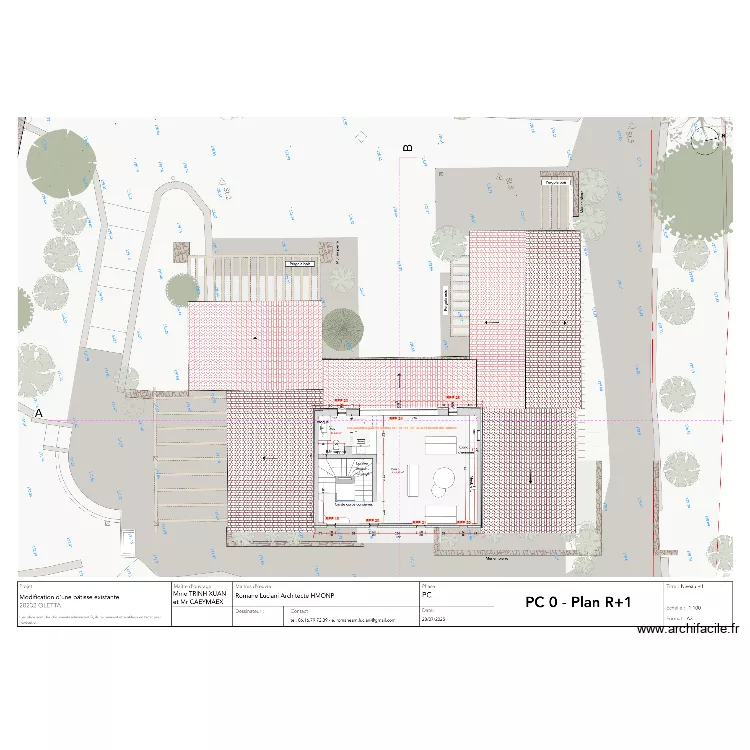 REPERAGE FENETRE R+1. Plan de 