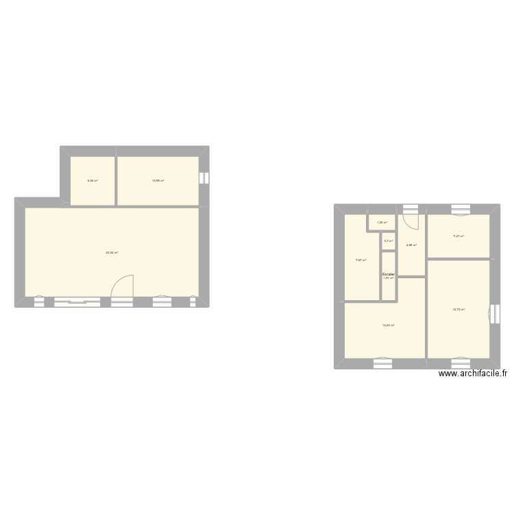 GAYDIER. Plan de 11 pièces et 114 m2
