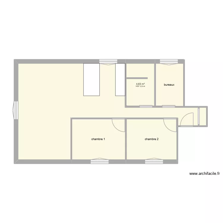 noyal sur vilaine apart. Plan de 6  et 61 m²