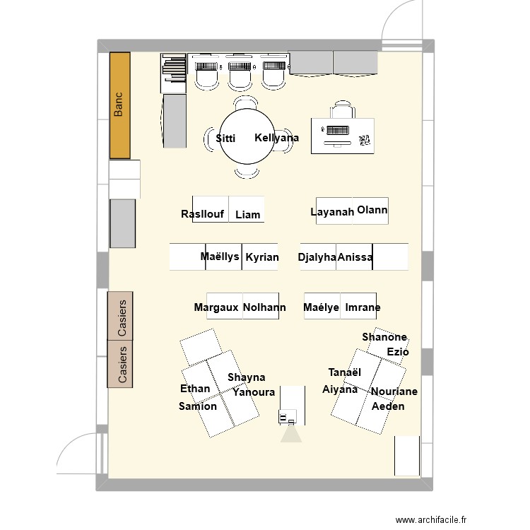 Classe P2 - Binome HETERO. Plan de 0 pièce et 0 m2