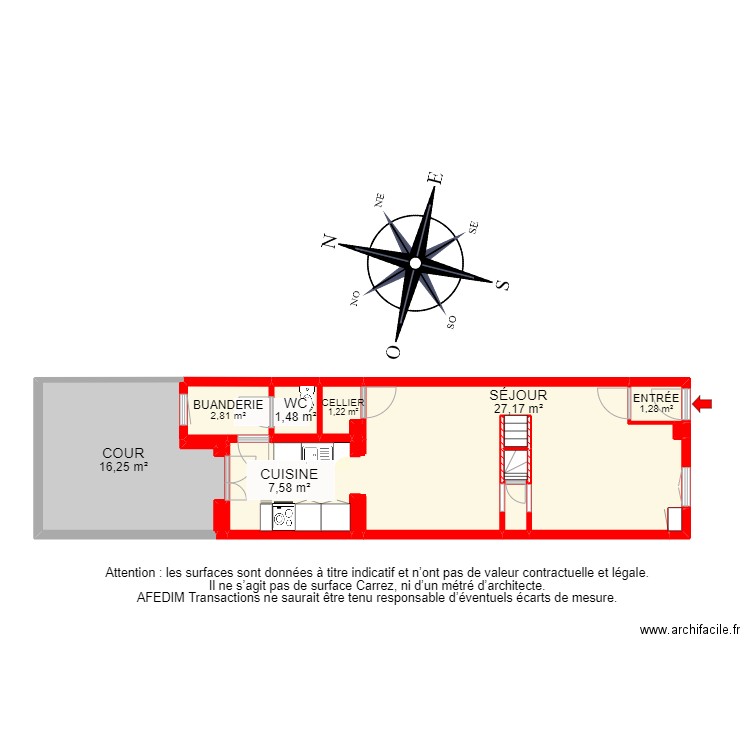 BI 16301 - . Plan de 33 pièces et 136 m2