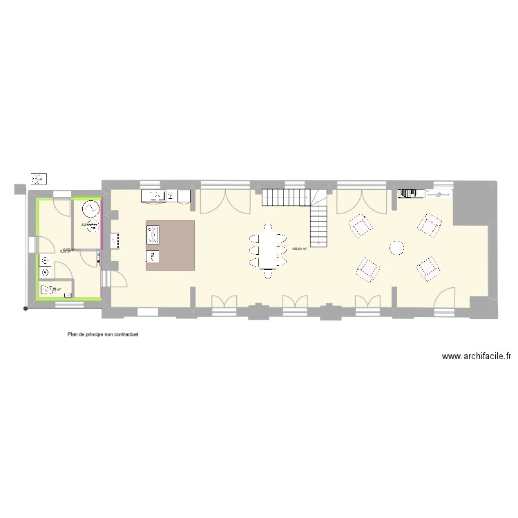 we 10. Plan de 15 pièces et 332 m2