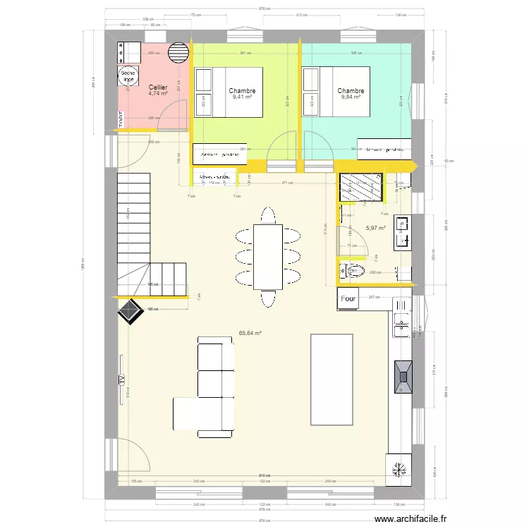 NOUVELLE MAISON. Plan de 