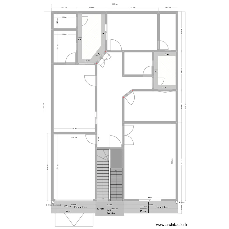 Plan F. Plan de 13 et 133 m² Plan F. Plan de 13 et 133 m²