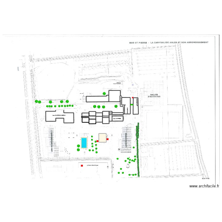 Buanderie  LingerieWifi. Plan de 21 pièces et 177 m2