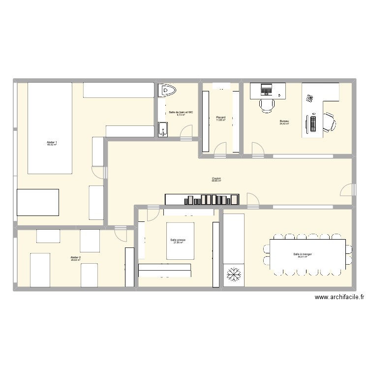 adenio. Plan de 8 pièces et 284 m2