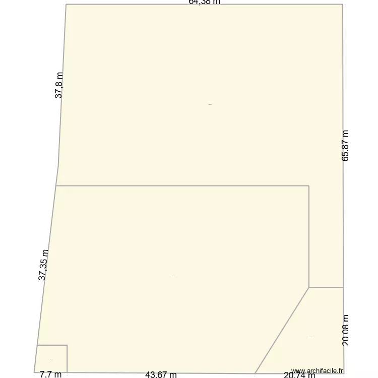 plan1. Plan de 4  et 5790 m²