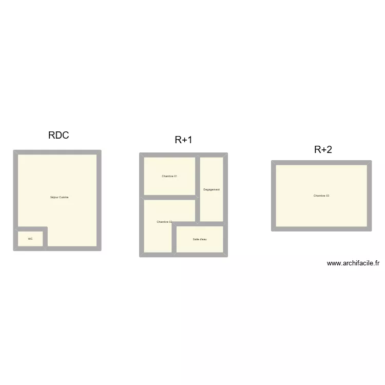 350602605. Plan de 7  et 82 m²