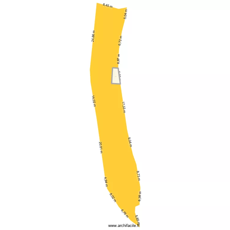 B25. Plan de 1 Pièce et 13 m² B25. Plan de 1 Pièce et 13 m²