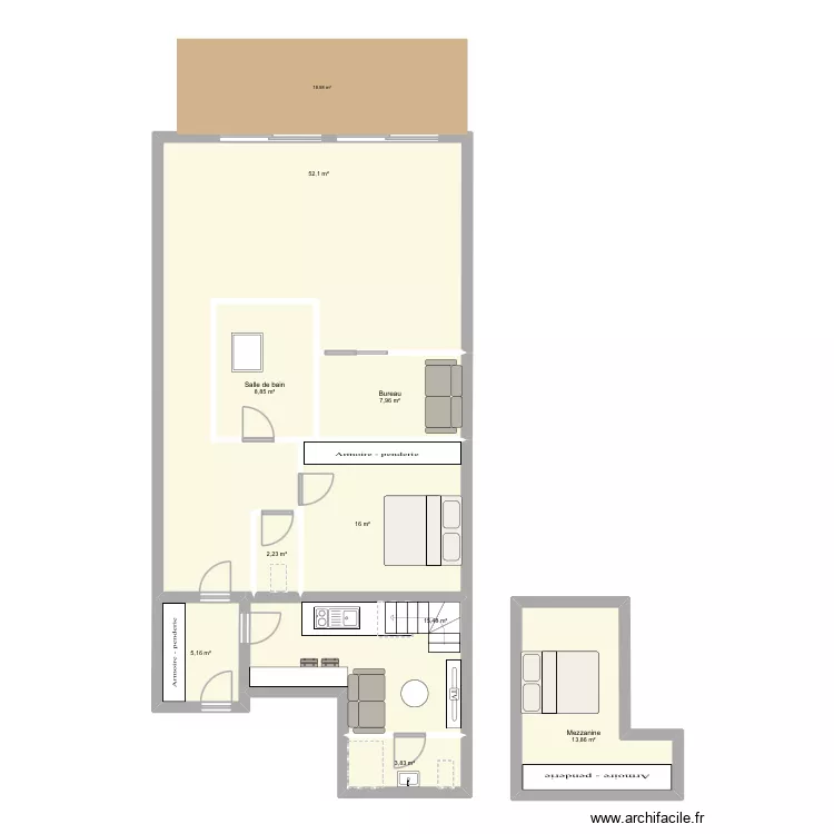 Test1. Plan de 9 Pièces et 125 m² Test1. Plan de 9 Pièces et 125 m²