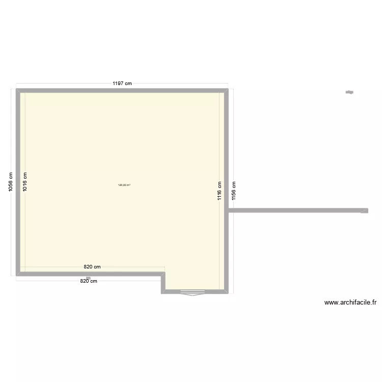 sous sol mercredi. Plan de 1  et 121 m²