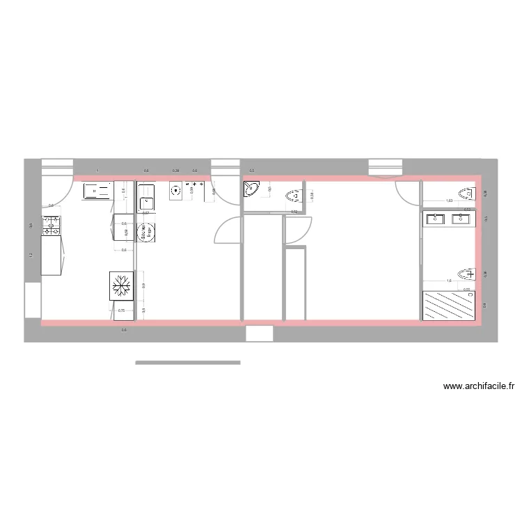 Chaufferie Avril. Plan de 