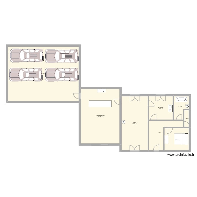 agrandissement. Plan de 0 pièce et 0 m2