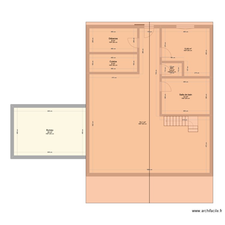 Maison A frame. Plan de 0 pièce et 0 m2