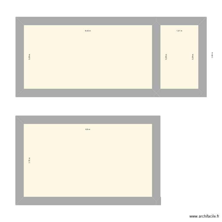 Albin. Plan de 3 pièces et 53 m2