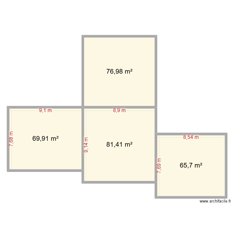 Hudimesnil_1163_1164_1167_Maison_Seule. Plan de 4 pièces et 294 m2