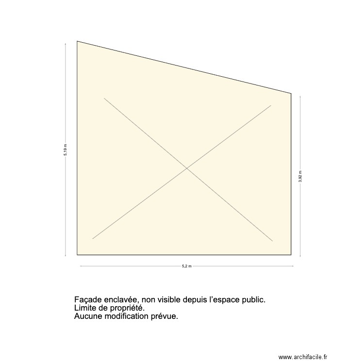 facade NO. Plan de 0 pièce et 0 m2