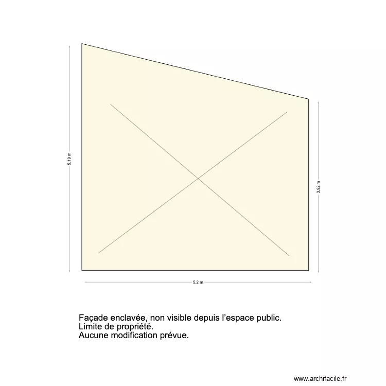 facade NO. Plan de facade NO. Plan de