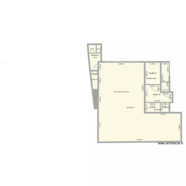 PICARD BROSSOLETTE 1. Plan de 11 pièces et 282 m²