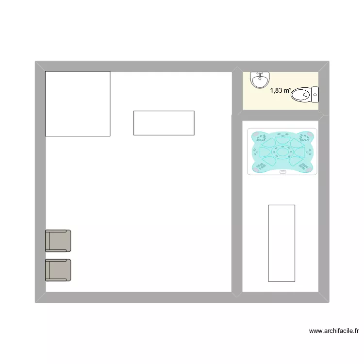 test 1 chalet. Plan de 1 et 2 m² test 1 chalet. Plan de 1 et 2 m²