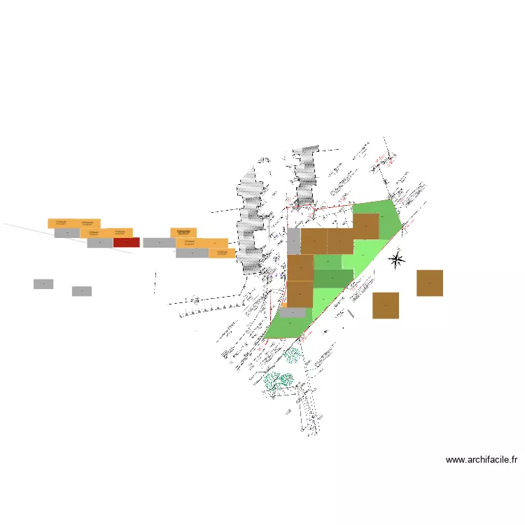 Les halles . Plan de 