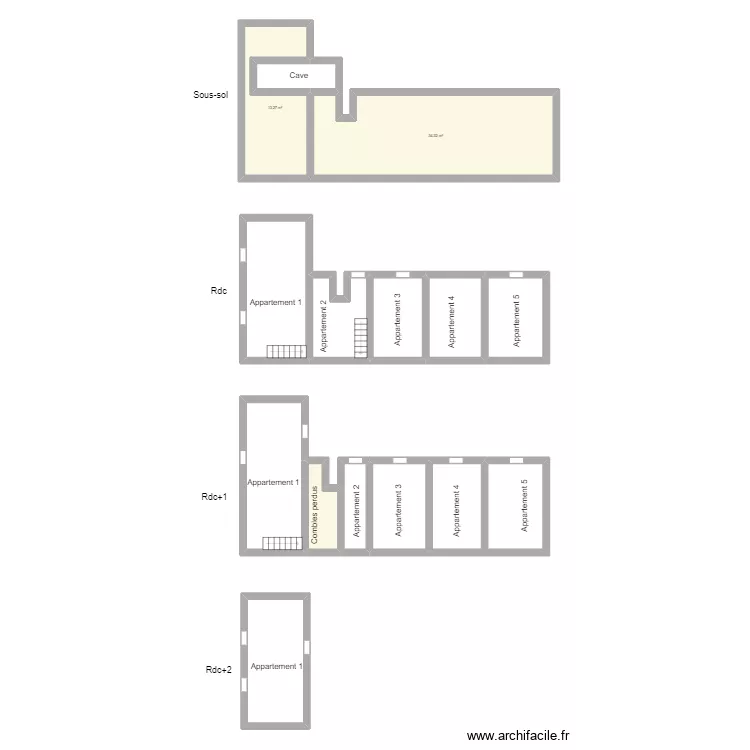 JEAN Fabien. Plan de 