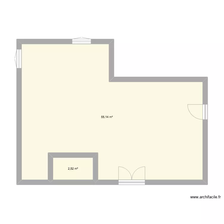 s&eacute;jour. Plan de 