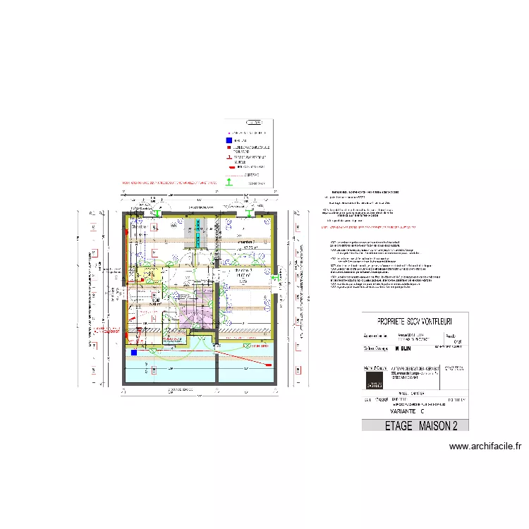 ETAGE MAISON 2. Plan de ETAGE MAISON 2. Plan de