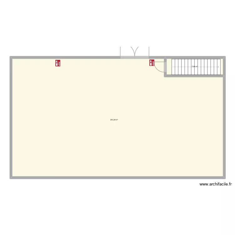 FLit1. Plan de 2  et 211 m²