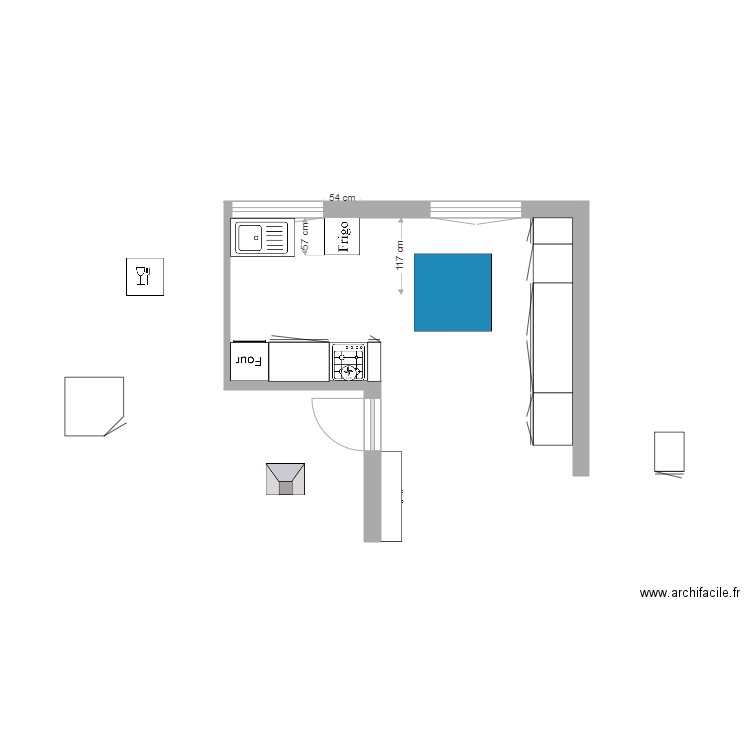 cuisine. Plan de 0 pièce et 0 m2