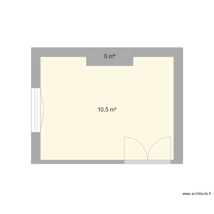 Maison de Port 1. Plan de 2 pièces et 11 m2