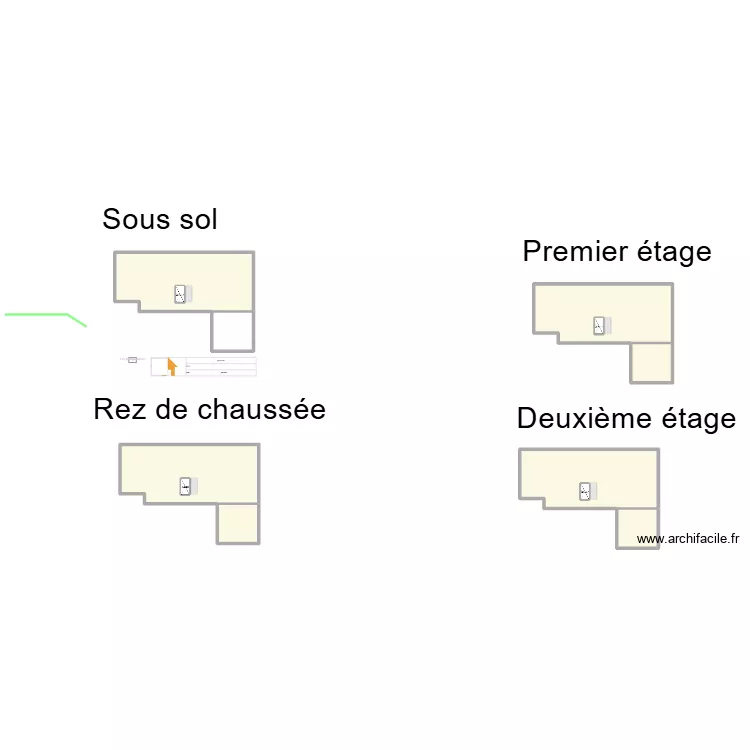 Maison citoyenne 4 niveaux. Plan de 12  et 1473 m²