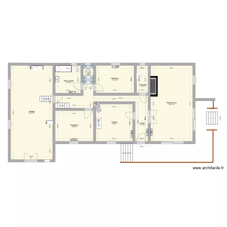 VILLA ARNAVES. Plan de 