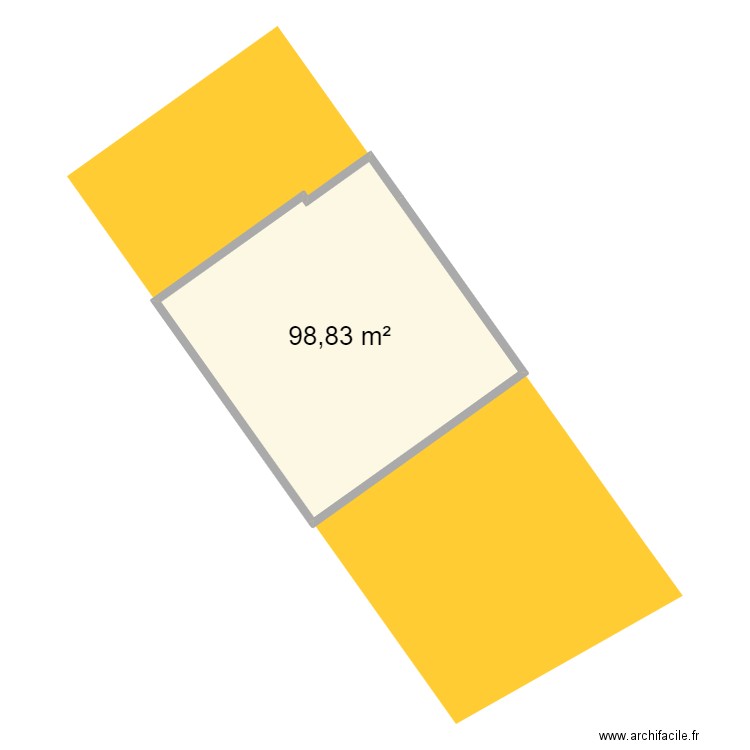 maison mimi david. Plan de 1 pièce et 99 m2