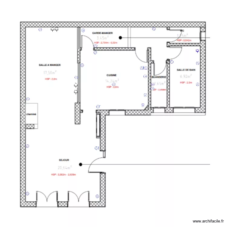 prises rdc2. Plan de 