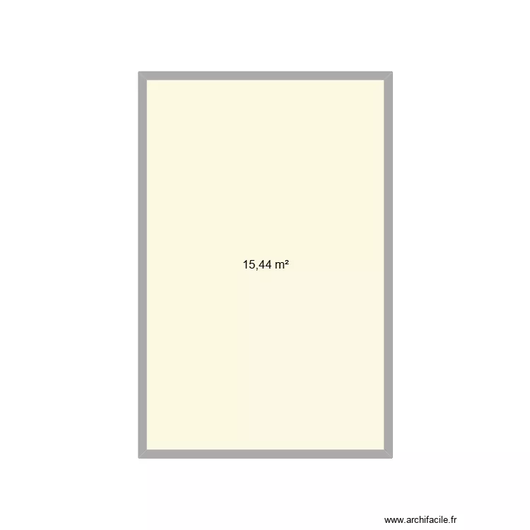 Alg&eacute;co. Plan de 1 Pièce et 15 m²