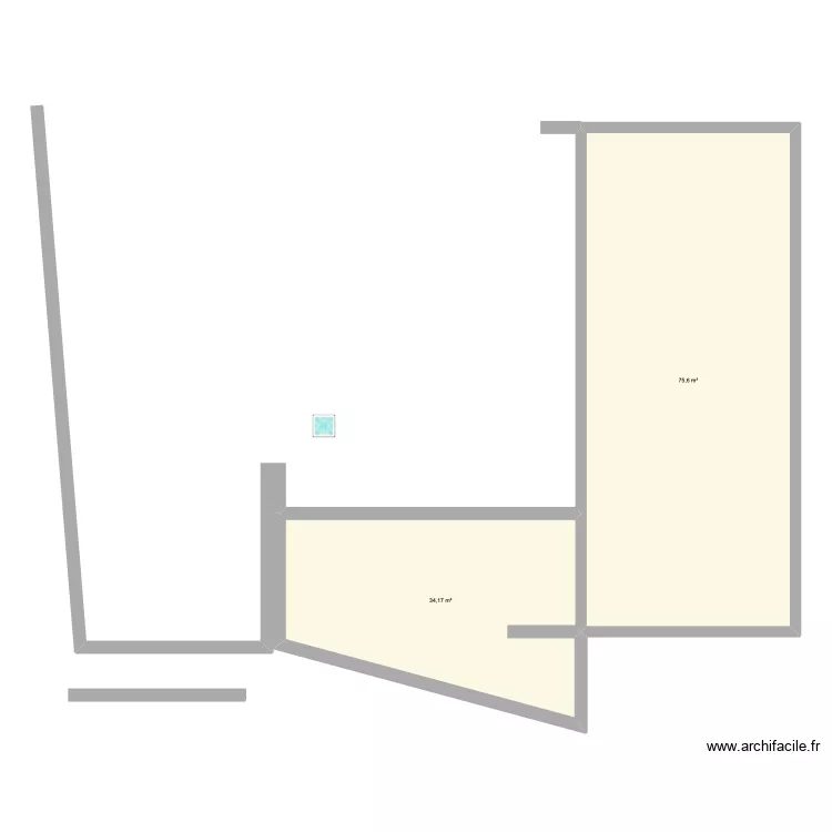 PLAN GLOBAL. Plan de 2 Pièces et 110 m²
