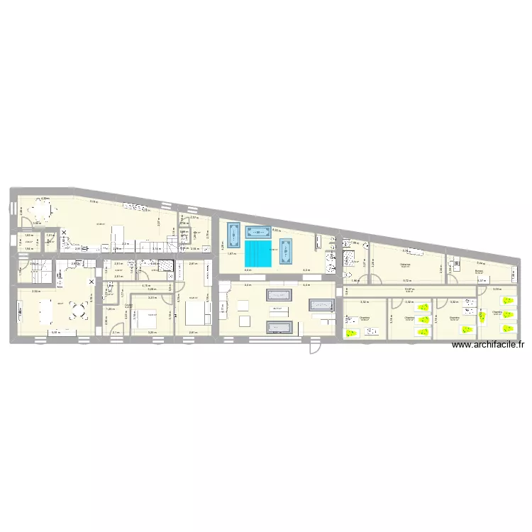 essai 2. Plan de 36  et 428 m²