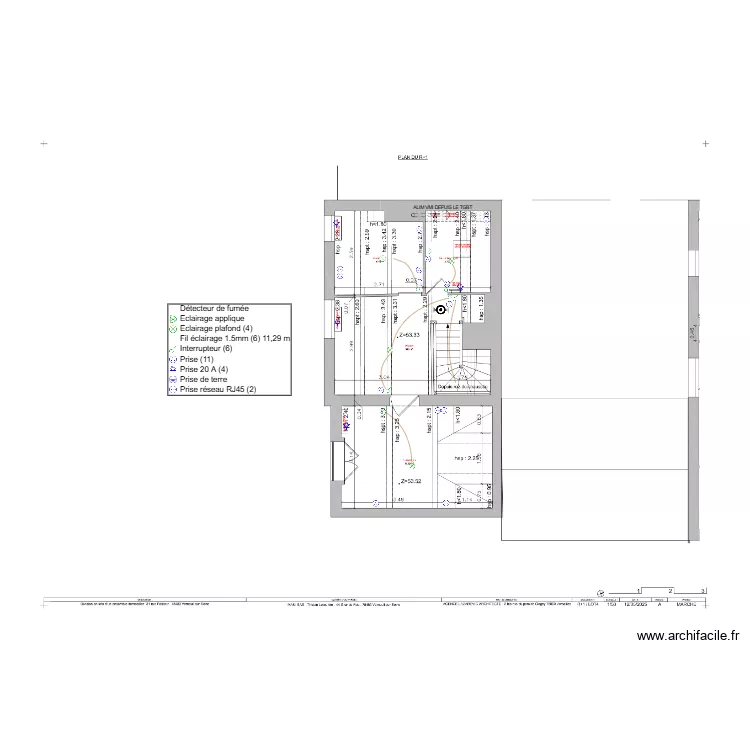 VERNEUIL LOT 4 ETAGE ELEC V2. Plan de 