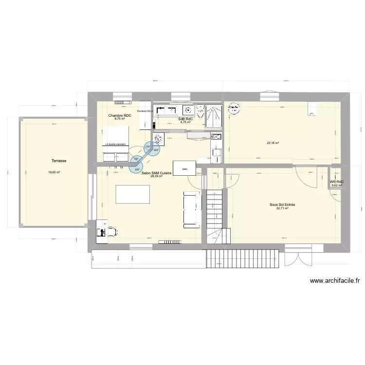 mamie V51 avec isolation ext&eacute;rieure. Plan de 0 pièce et 0 m2