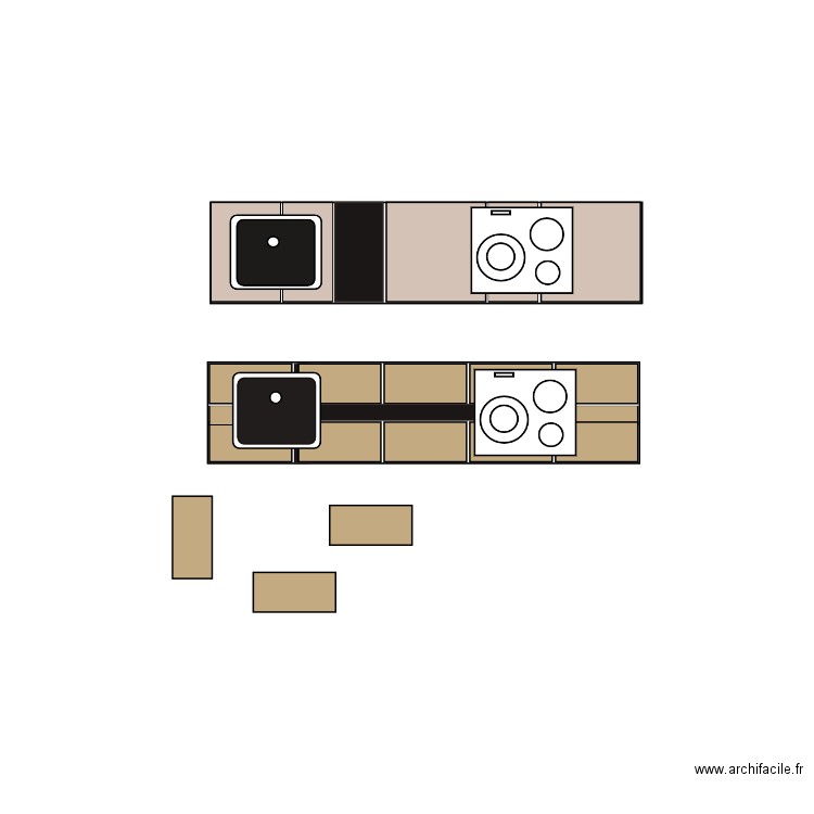 plan de travail 3. Plan de 0 pièce et 0 m2