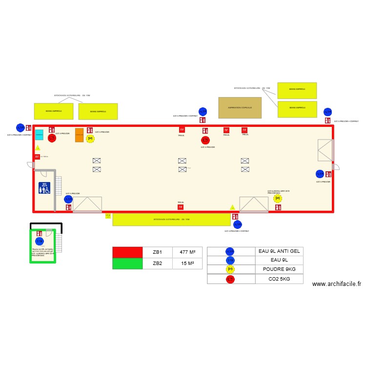 BSF MERRANDERIE. Plan de 3 pièces et 507 m2