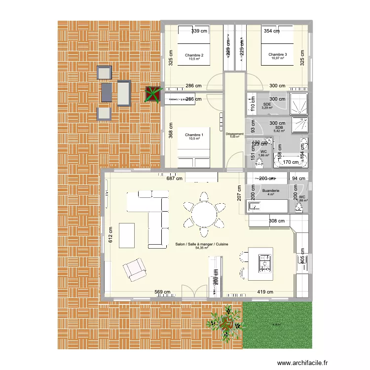 Saint-Broladre. Plan de 